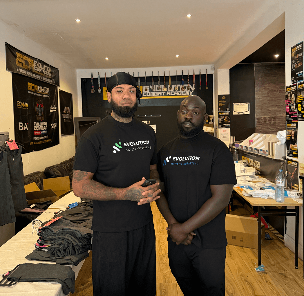 Family enjoying community event