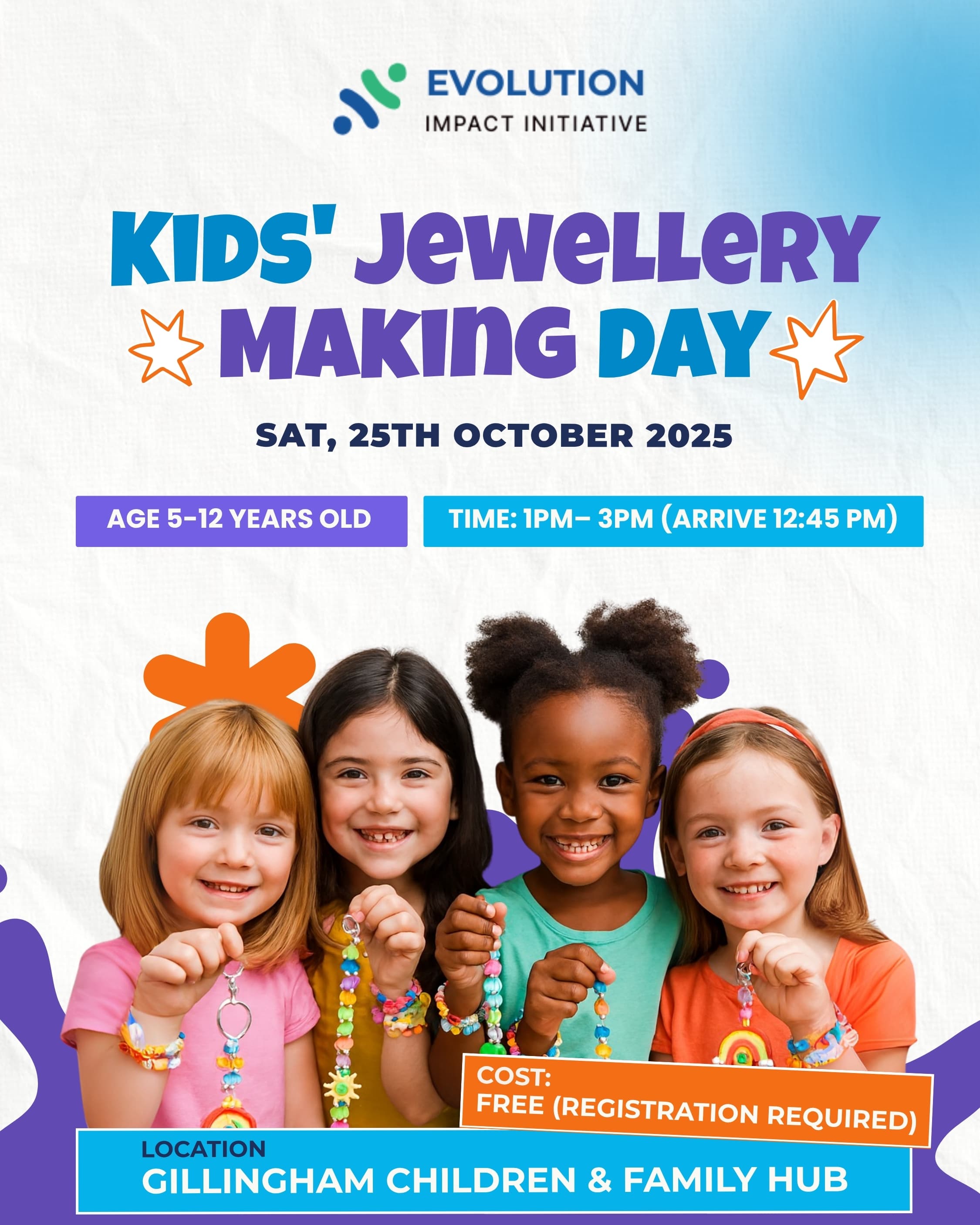 Kids' Jewellery Making
 25th October 2025